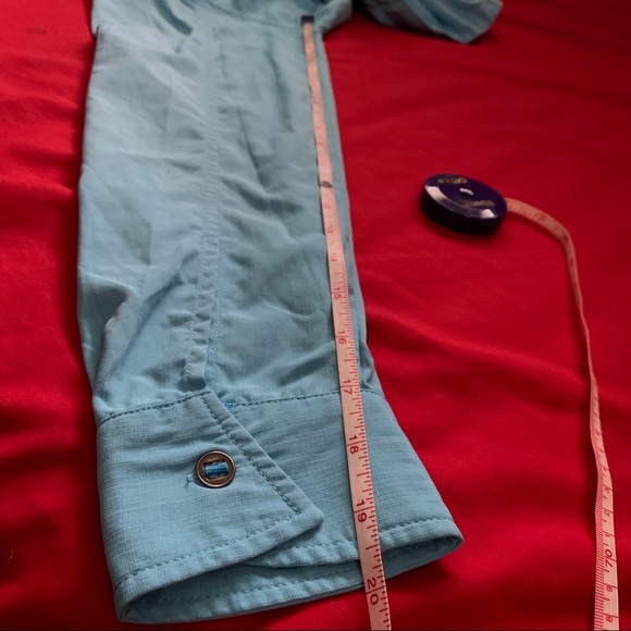 Outdoor Research blue long sleeve button down top - Picture 2 of 9